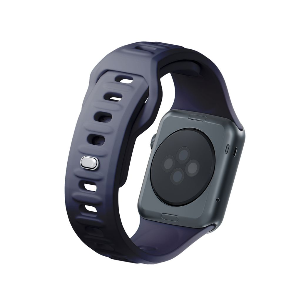 3mk Silikon Kockarmband till Apple Watch 38/40/41mm  - Grå