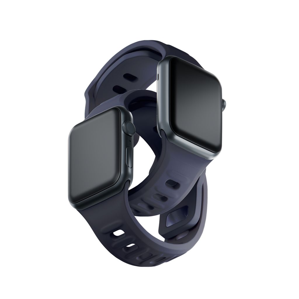 3mk Silikon Kockarmband till Apple Watch 38/40/41mm  - Grå