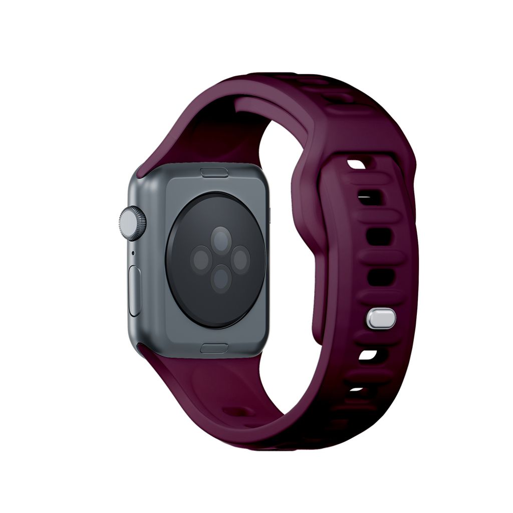 3mk Silikoni Kellonranneke Apple Watch 42/44/45/49mm - Burgundi