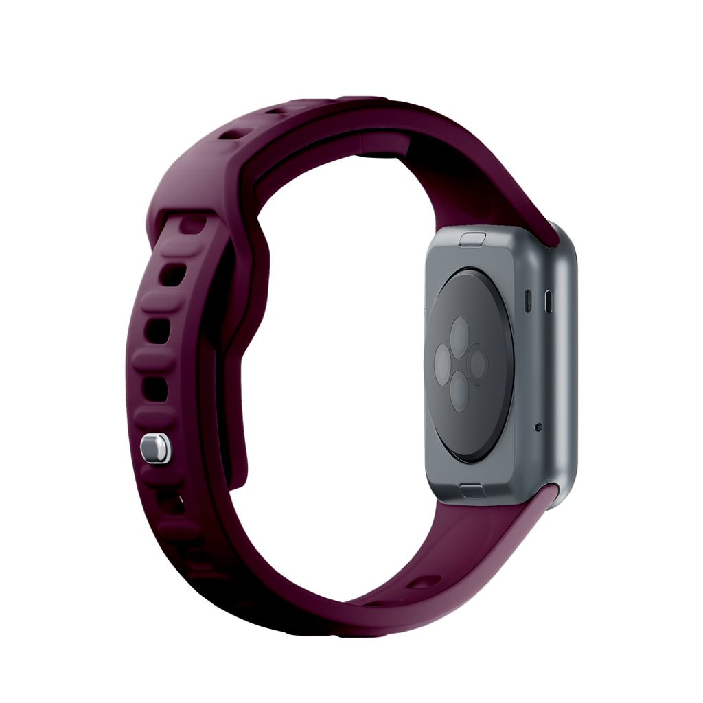 3mk Silikoni Kellonranneke Apple Watch 42/44/45/49mm - Burgundi