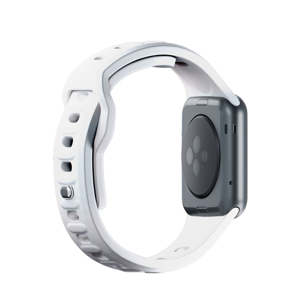 3mk Silikoni Kellonranneke Apple Watch 42/44/45/49mm - Valkoinen