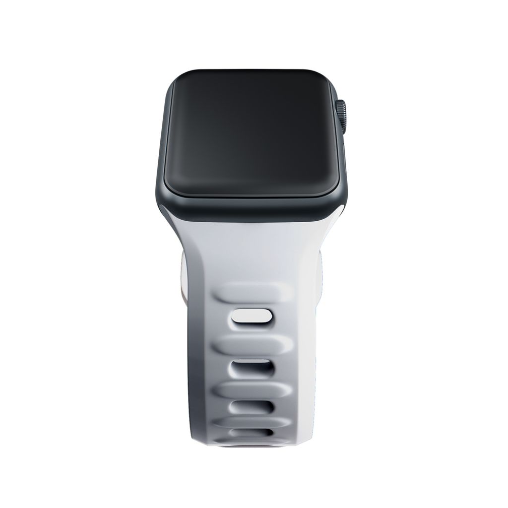 3mk Silikoni Kellonranneke Apple Watch 42/44/45/49mm - Valkoinen