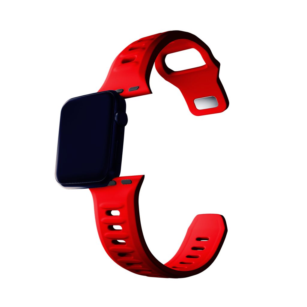 3mk Silikoni Kellonranneke Apple Watch 38/40/41mm - Punainen