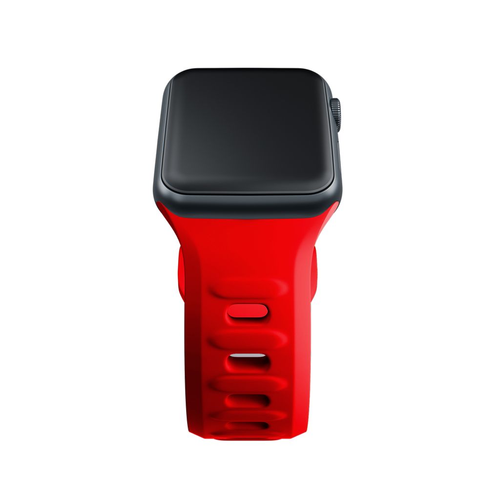 3mk Silikoni Kellonranneke Apple Watch 38/40/41mm - Punainen