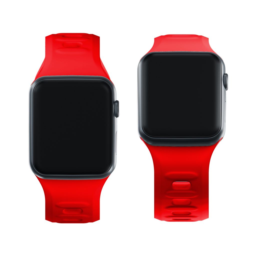 3mk Silikoni Kellonranneke Apple Watch 38/40/41mm - Punainen