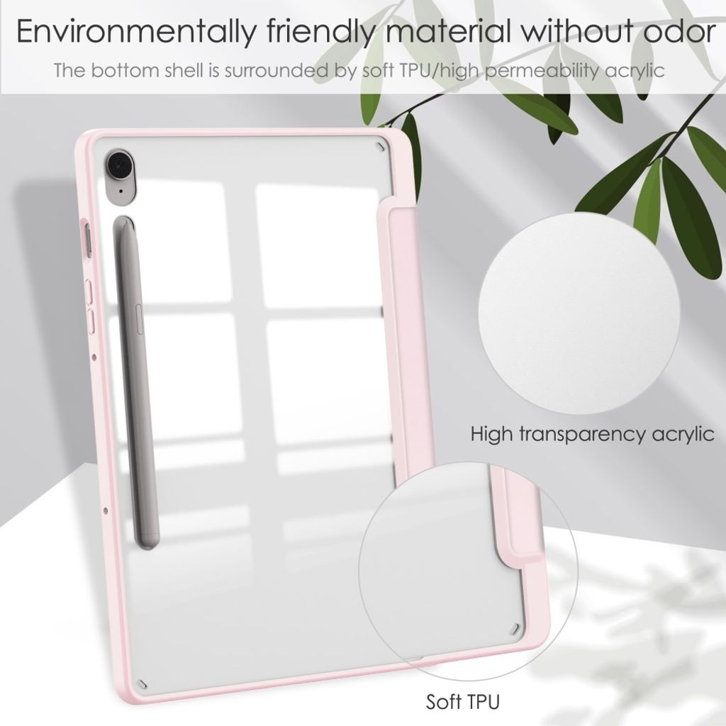 Samsung Galaxy Tab S10 FE/S9 FE Etui med Penneplass - Rosa