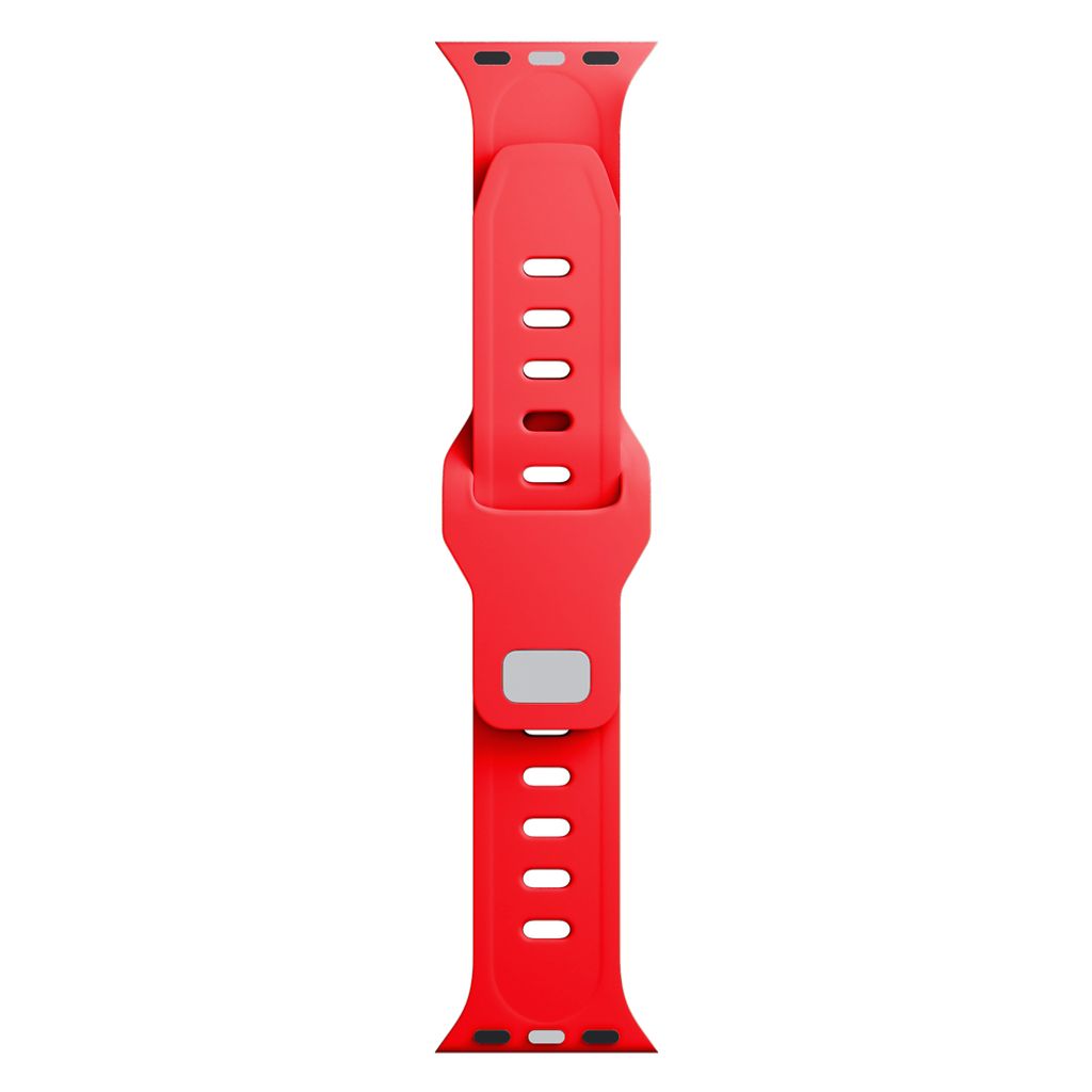 3mk Silikoni Kellonranneke Apple Watch 42/44/45/49mm - Punainen