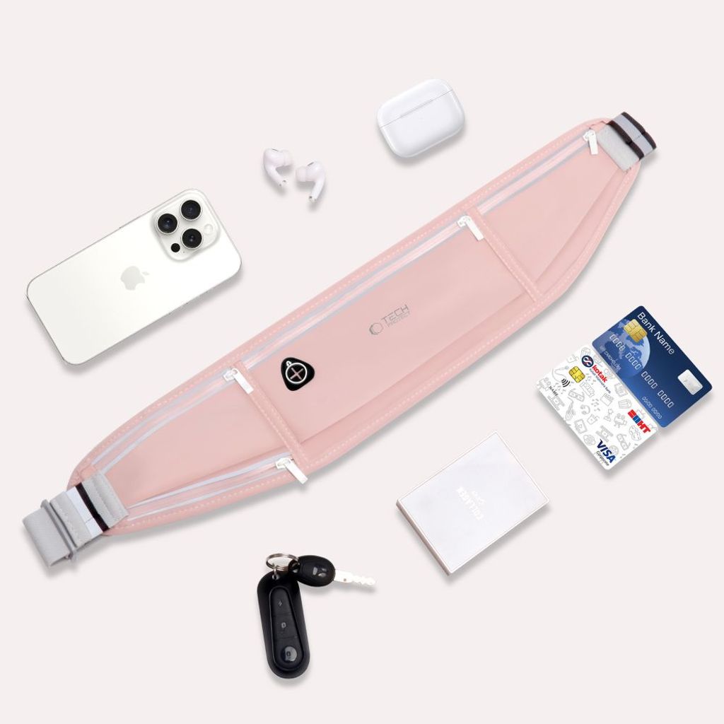 Tech-Protect M3 urheiluvyölaukku – vaaleanpunainen