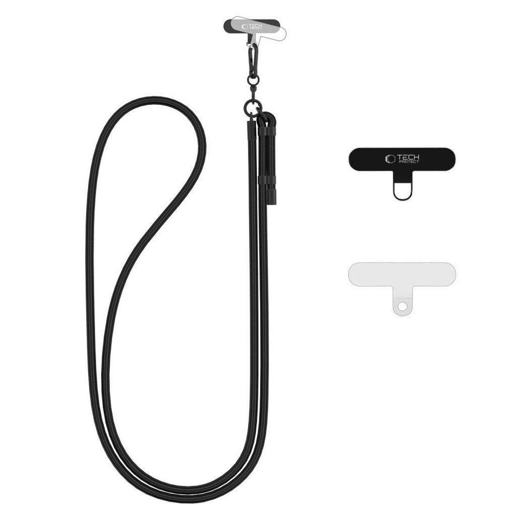 Tech-Protect C1S crossbody telefonstropp – svart