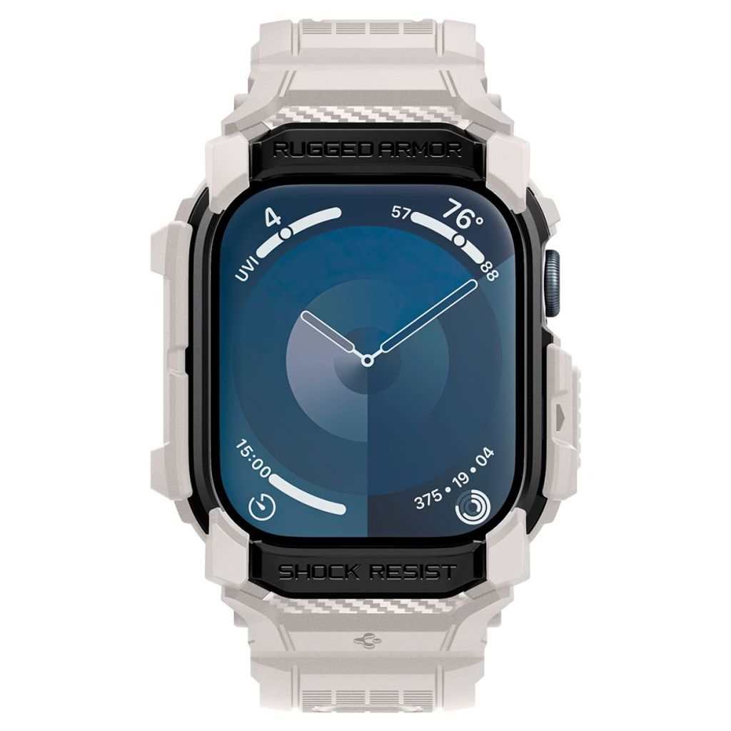 Spigen Rugged Armor Pro Klokkereim til Apple Watch 10 (46 mm) - Beige