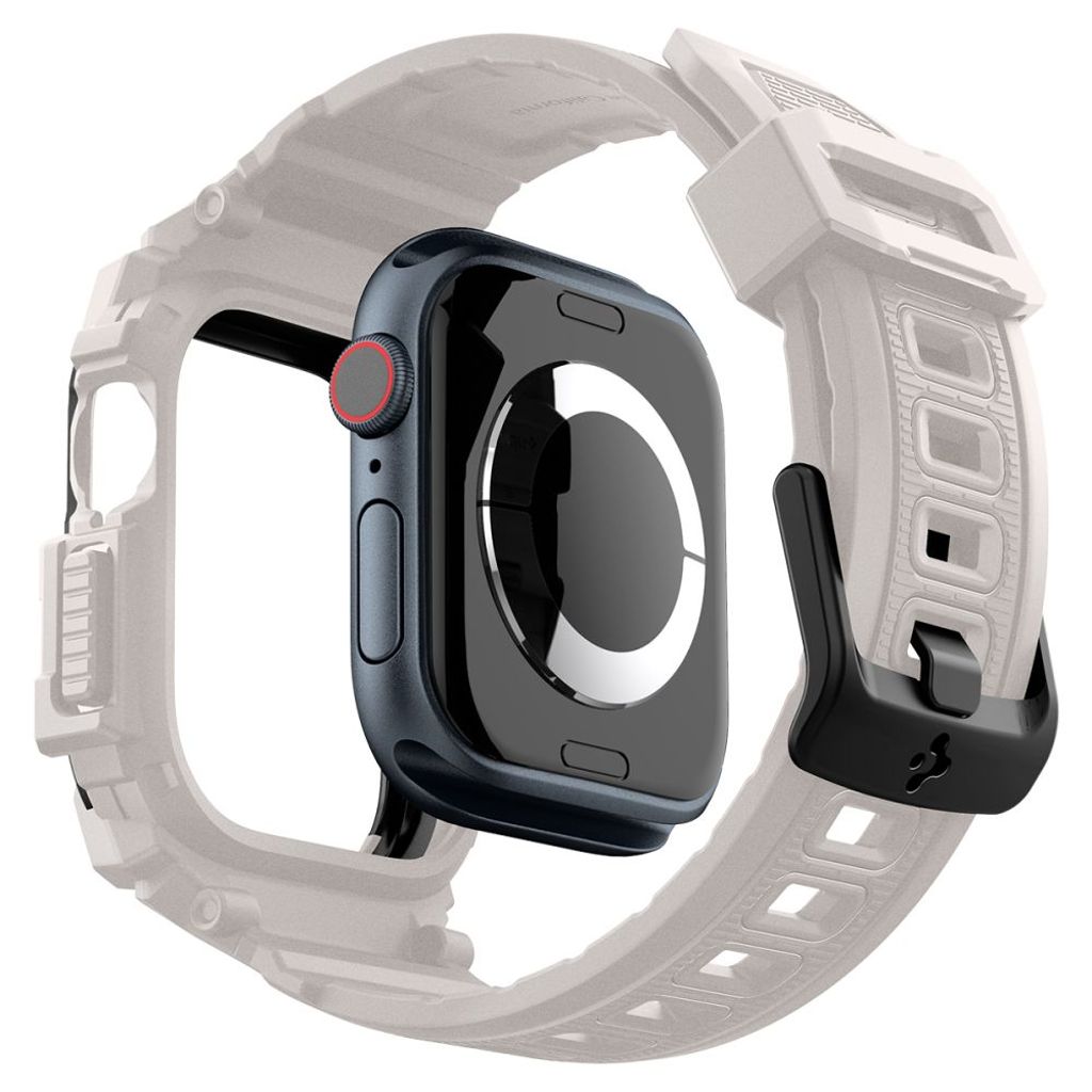 Spigen Rugged Armor Pro Klokkereim til Apple Watch 10 (46 mm) - Beige