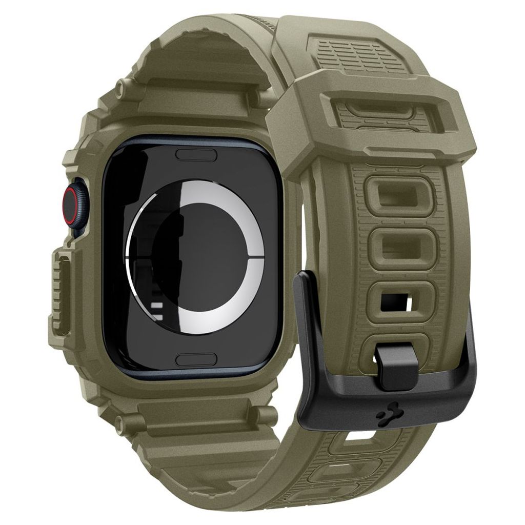 Spigen Rugged Armor Pro Klokkereim til Apple Watch 10 (46 mm) - Grønn
