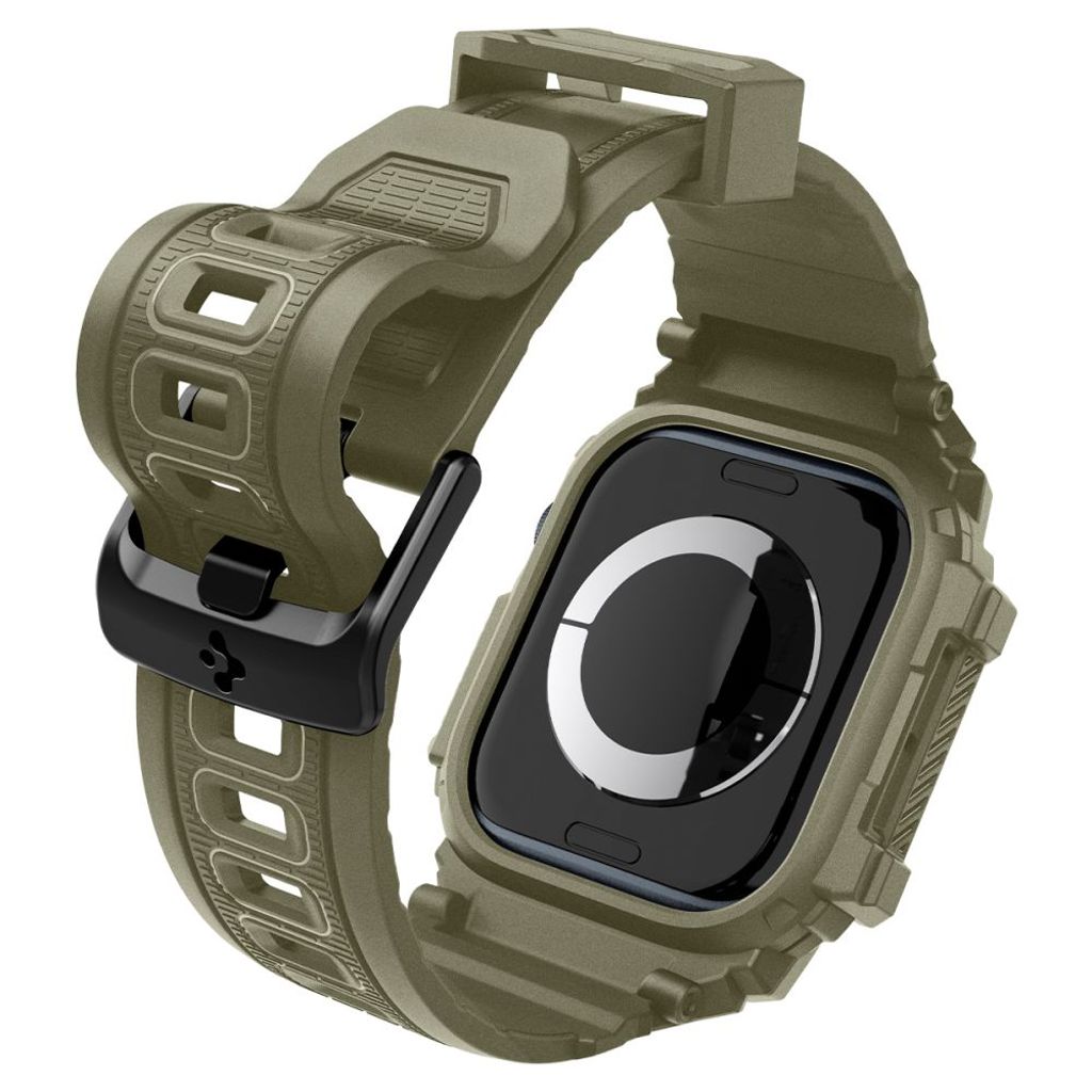 Spigen Rugged Armor Pro Klokkereim til Apple Watch 10 (46 mm) - Grønn
