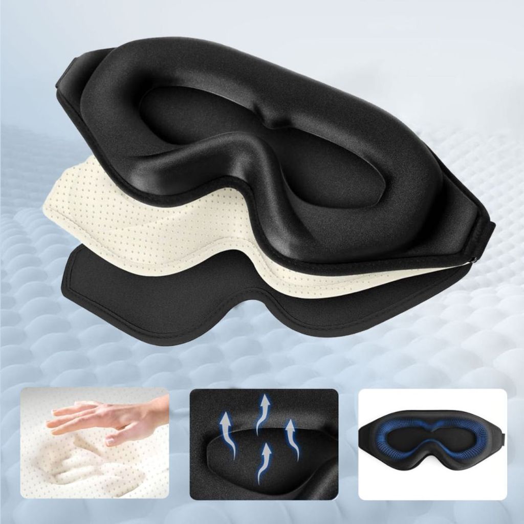 Tech-Protect Eyeshade Sovmask – Svart