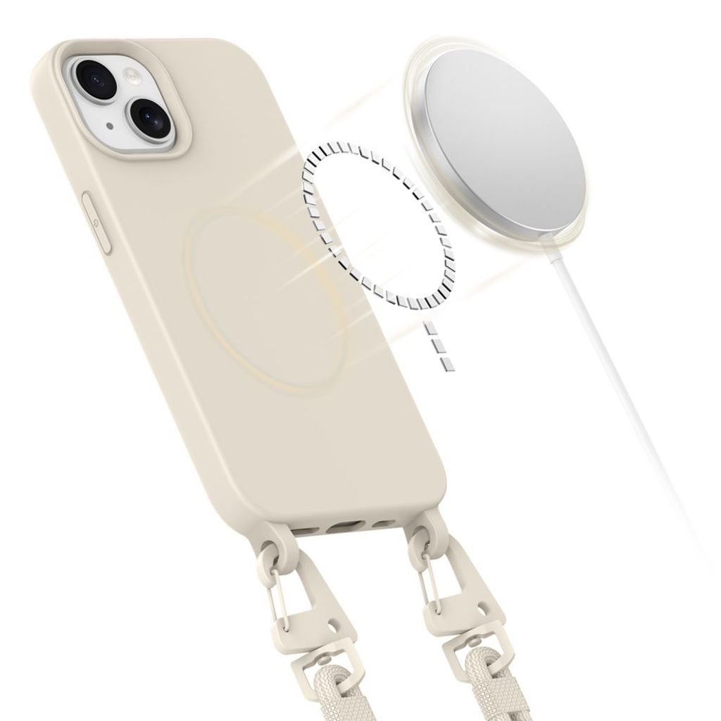 Tech-Protect MagNecklace MagSafe Case for iPhone 15 - Beige
