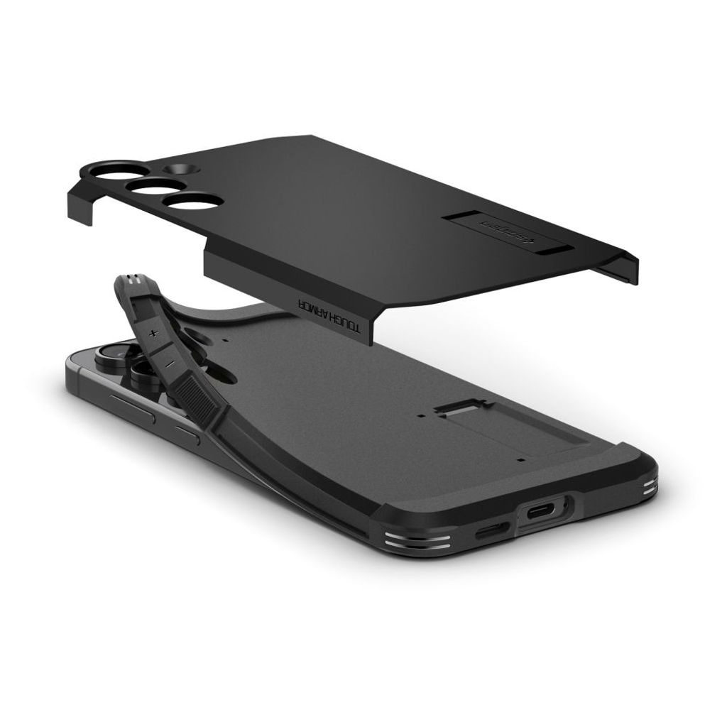 Spigen Tough Armor Deksel til Samsung Galaxy S24 FE - Svart