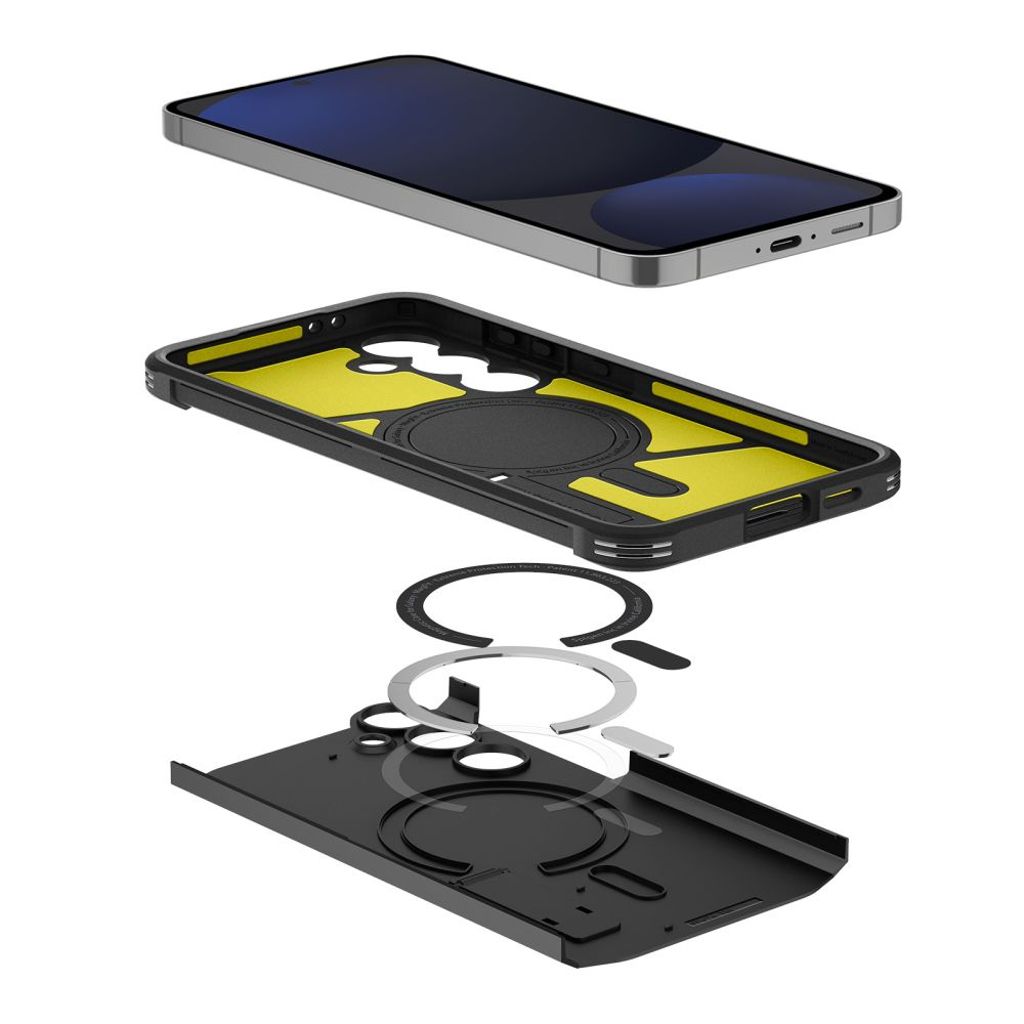 Spigen Tough Armor MagSafe Deksel til Samsung Galaxy S24 FE - Svart