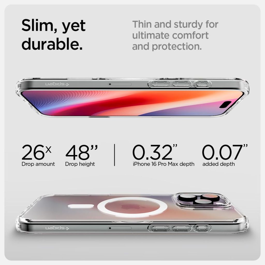 Spigen Ultra Hybrid MagSafe Deksel til iPhone 16 Pro Max - Hvit