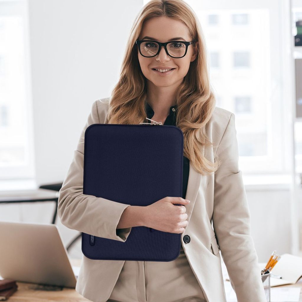 Tech-Protect Sleevy Laptop Case 13–14 Inch – Navy Blue