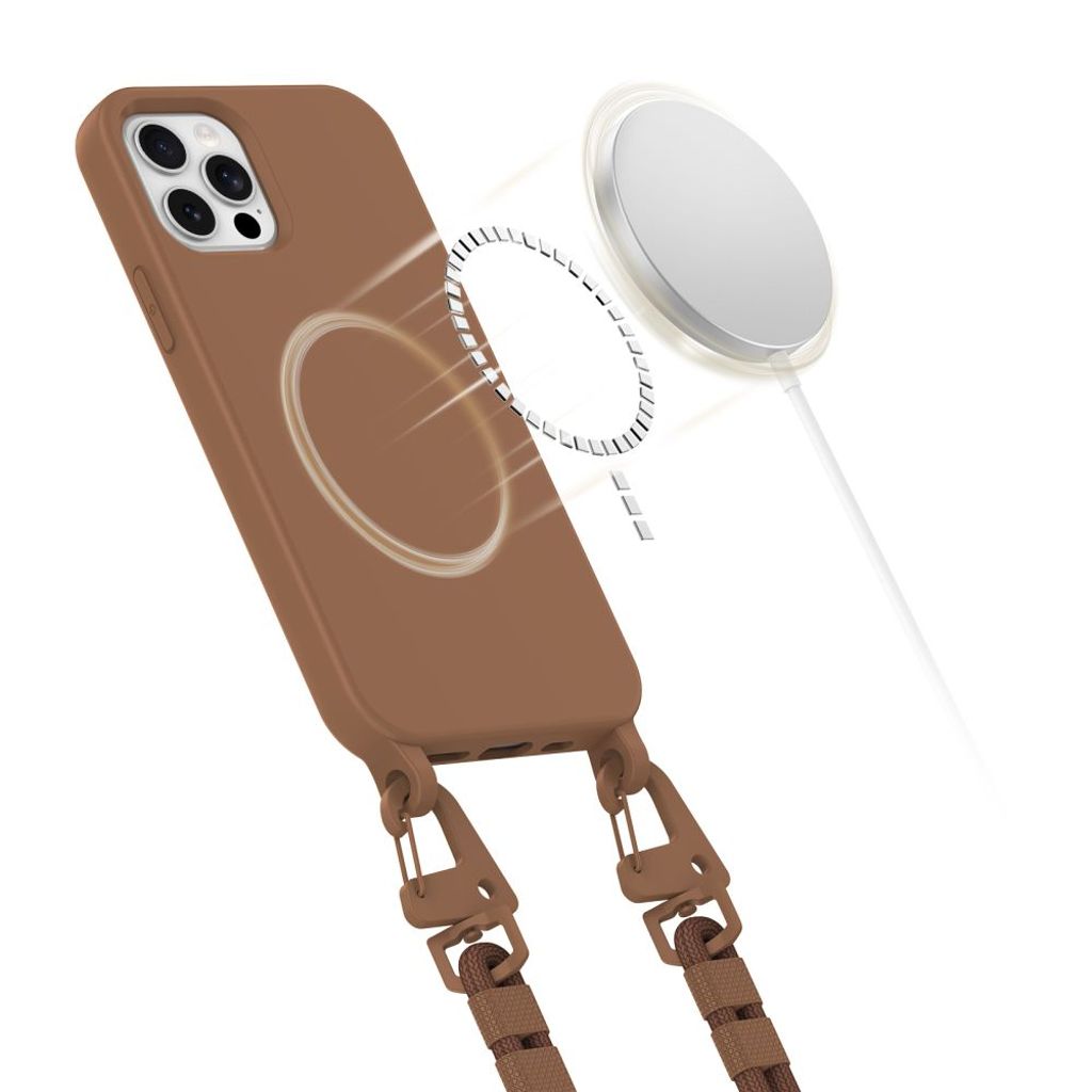 Tech-Protect MagNecklace MagSafe Deksel til iPhone 12/12 Pro - Brun