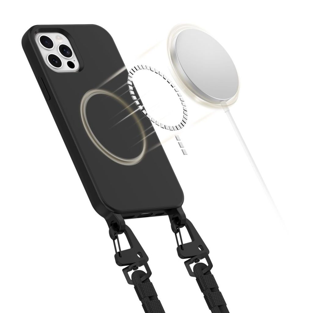 Tech-Protect MagNecklace MagSafe Deksel til iPhone 12/12 Pro - Svart