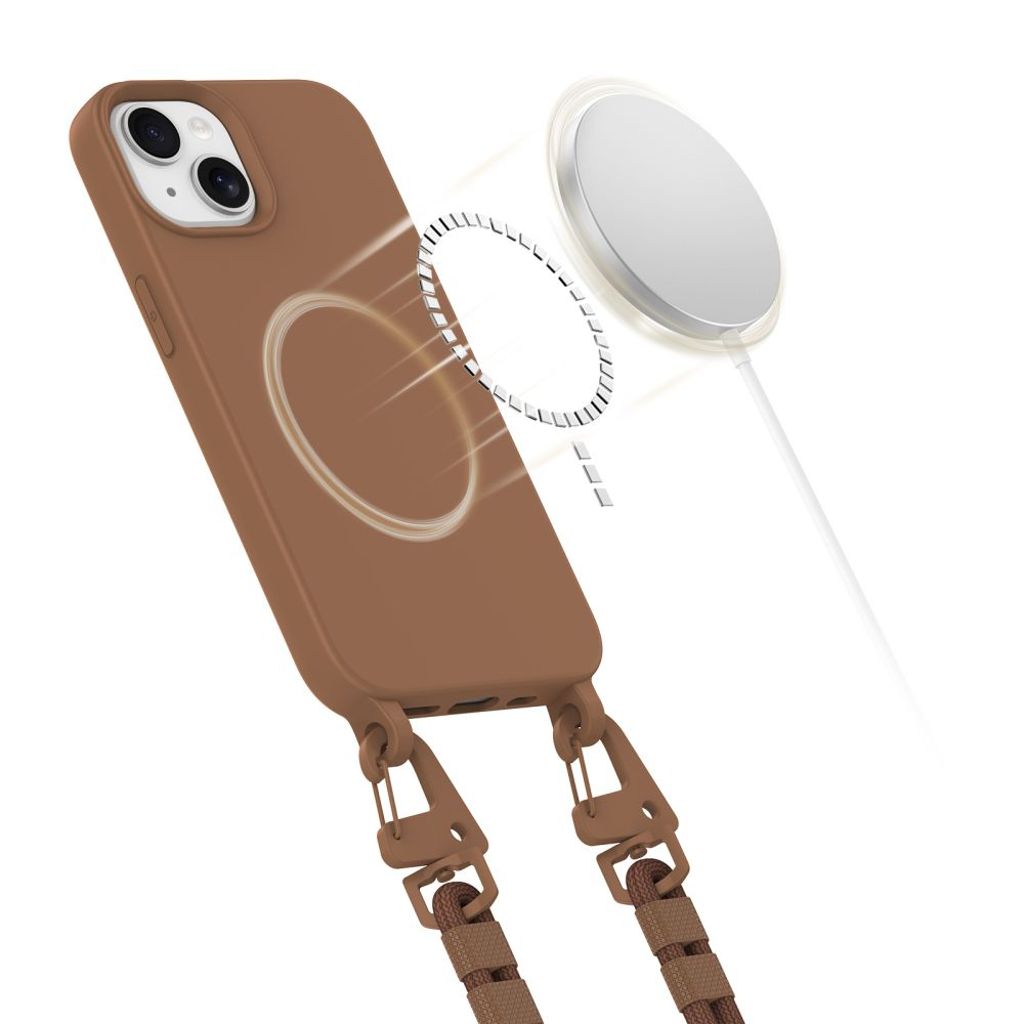 Tech-Protect MagNecklace MagSafe Case for iPhone 14 - Brown