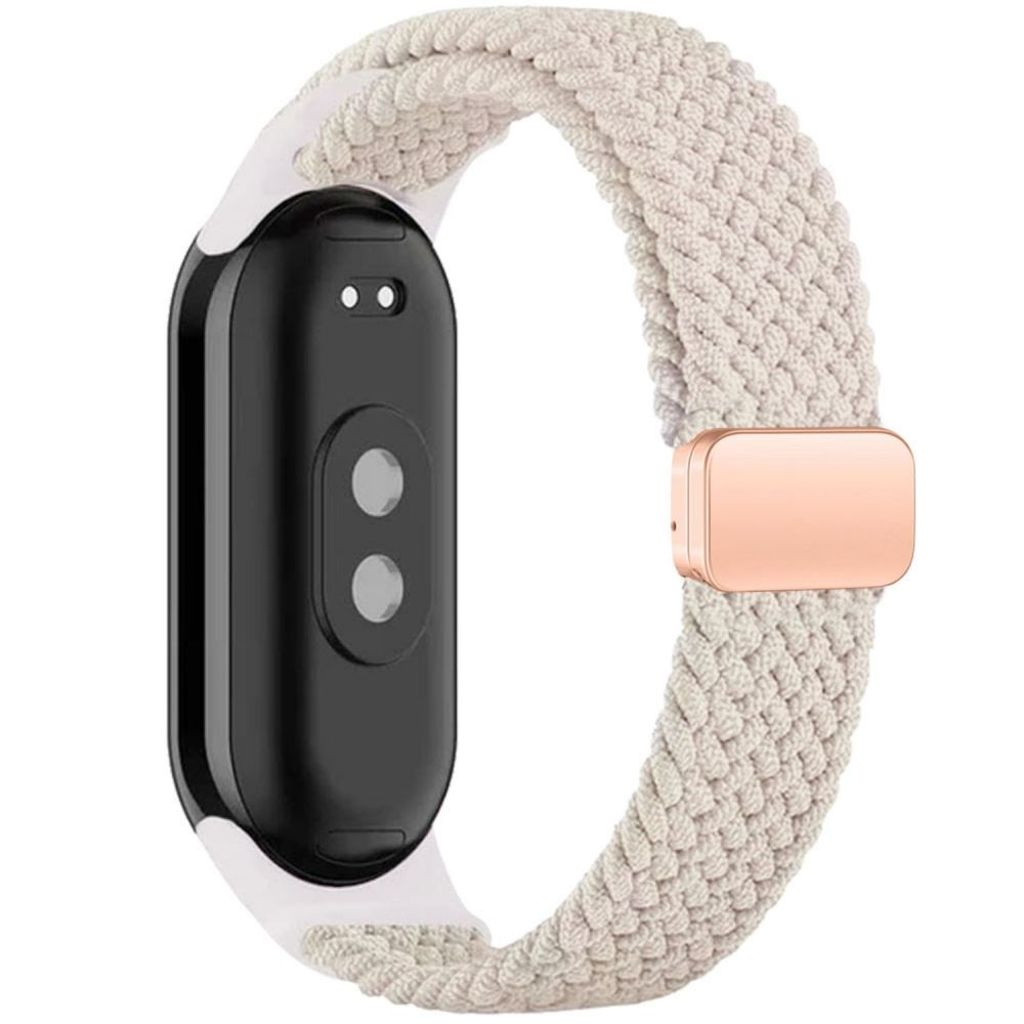 Tech-Protect NylonMag Kockarmband till Xiaomi Smart Band 8/9/NFC - Beige
