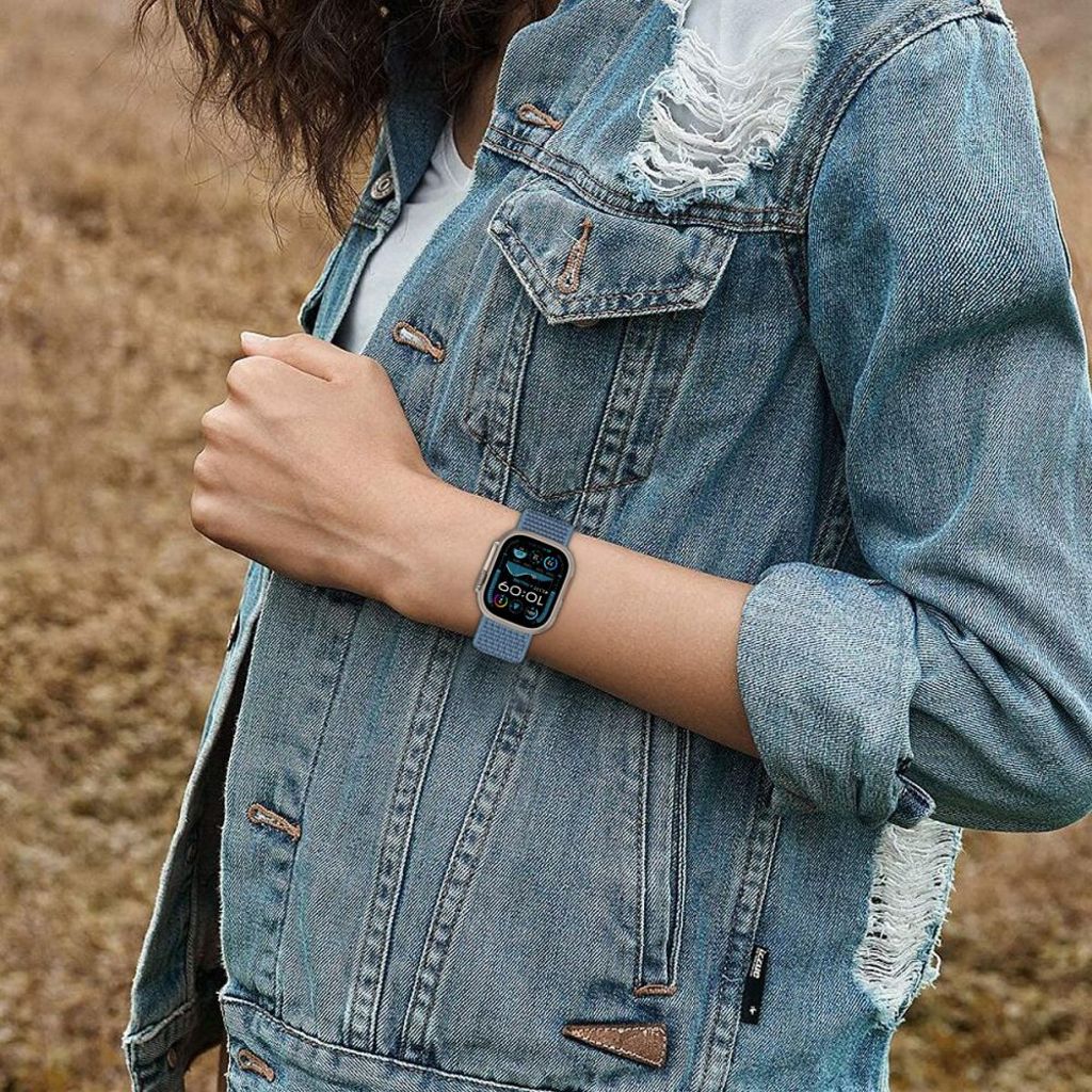 Tech-Protect Nylon Klokkereim til Apple Watch 40/41/42 mm - Lilla