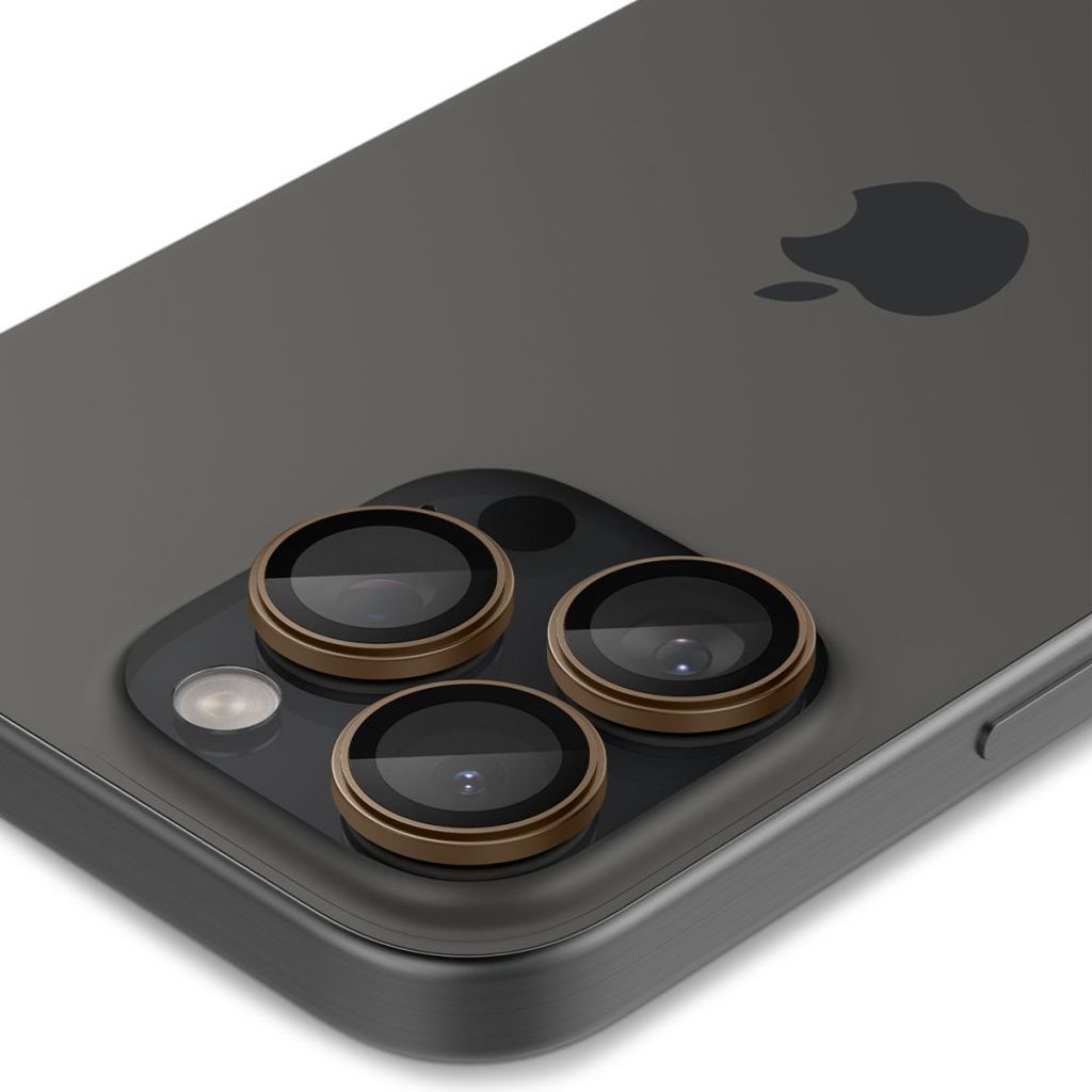 Spigen Optik Pro GLAS.TR "Ez Fit" Linsebeskytter til iPhone 16 Pro/Pro Max