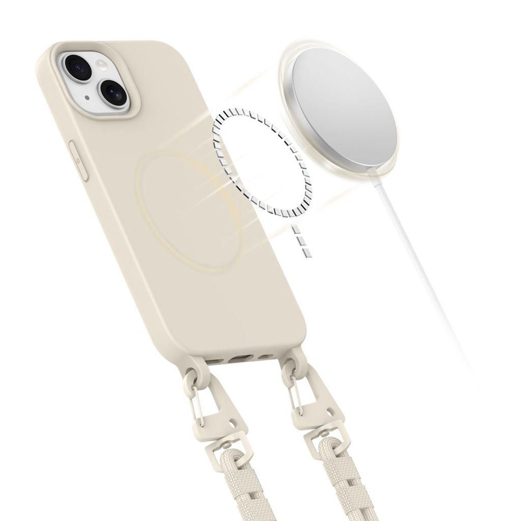 Tech-Protect MagNecklace MagSafe Case for iPhone 14 - Beige