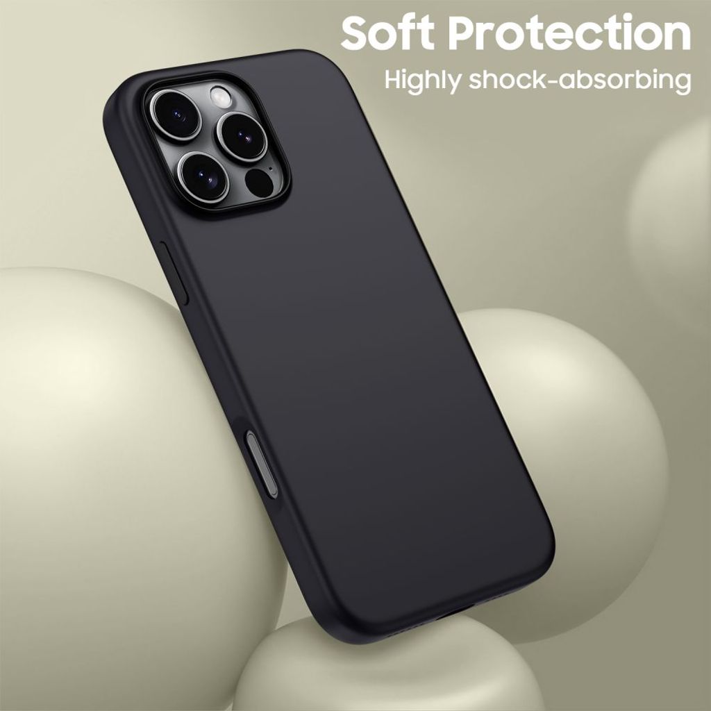 Tech-Protect Silicone MagSafe Cover til iPhone 16 Pro - Sort