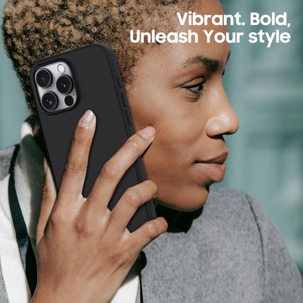 Tech-Protect Silicone MagSafe Cover til iPhone 16 Pro - Sort