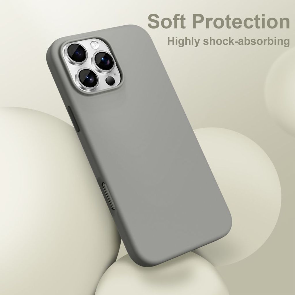 Tech-Protect Silicone MagSafe Deksel til iPhone 16 Pro Max - Grå
