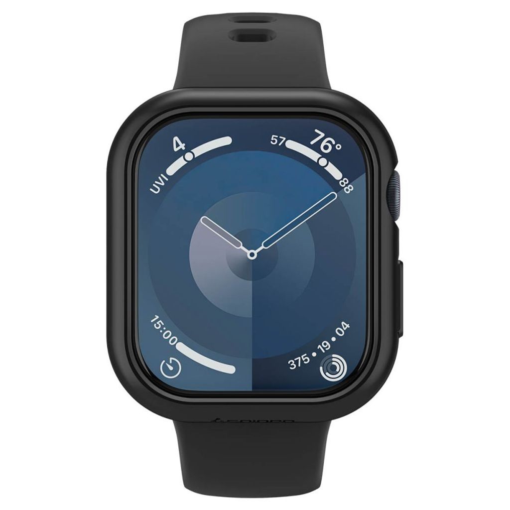 Spigen Thin Fit Deksel til Apple Watch 10 46mm - Svart