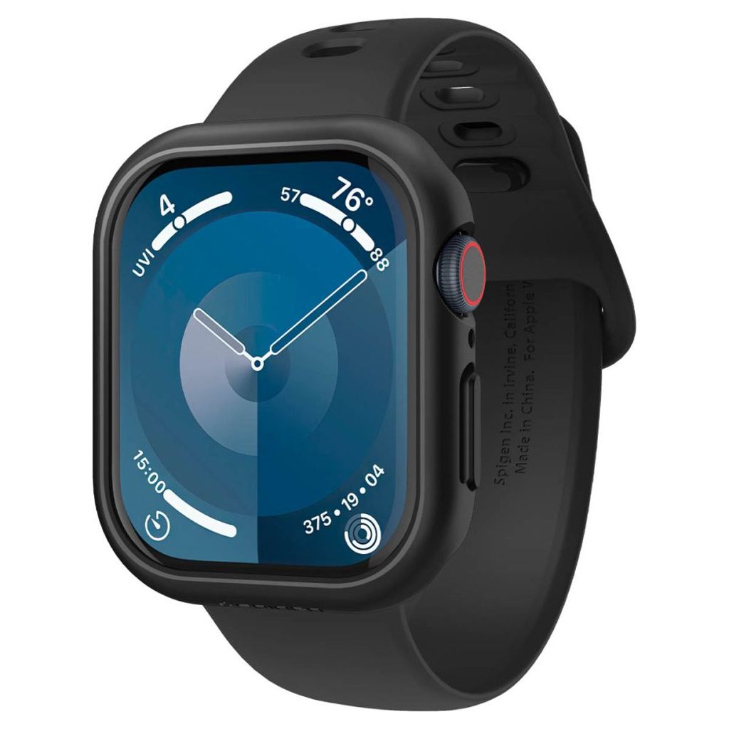 Spigen Thin Fit Deksel til Apple Watch 10 46mm - Svart
