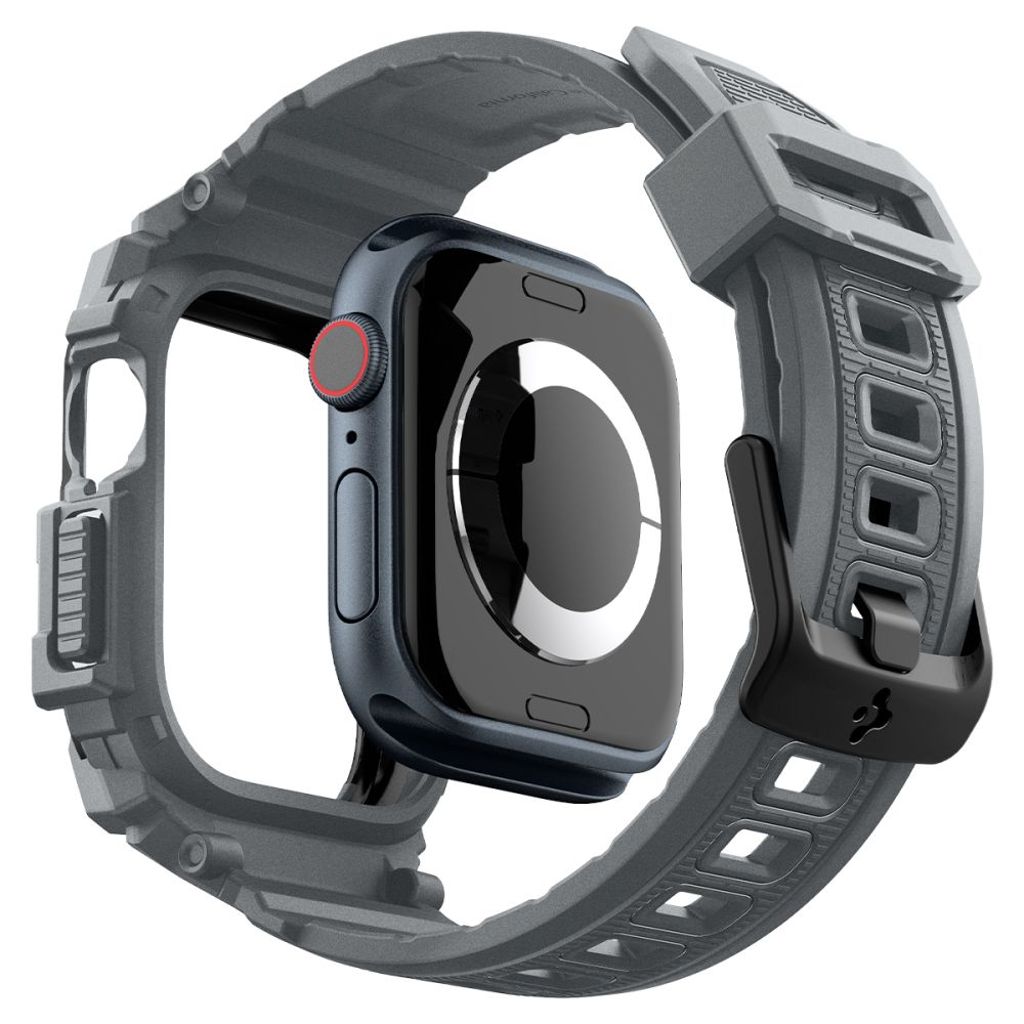 Spigen Rugged Armor Deksel til Apple Watch 10 46mm - Grå