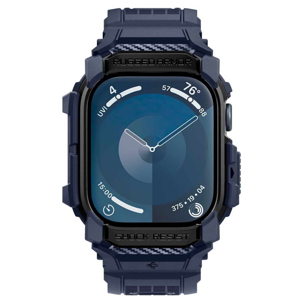 Spigen Rugged Armor Pro Klokkereim til Apple Watch 46 mm - Blå