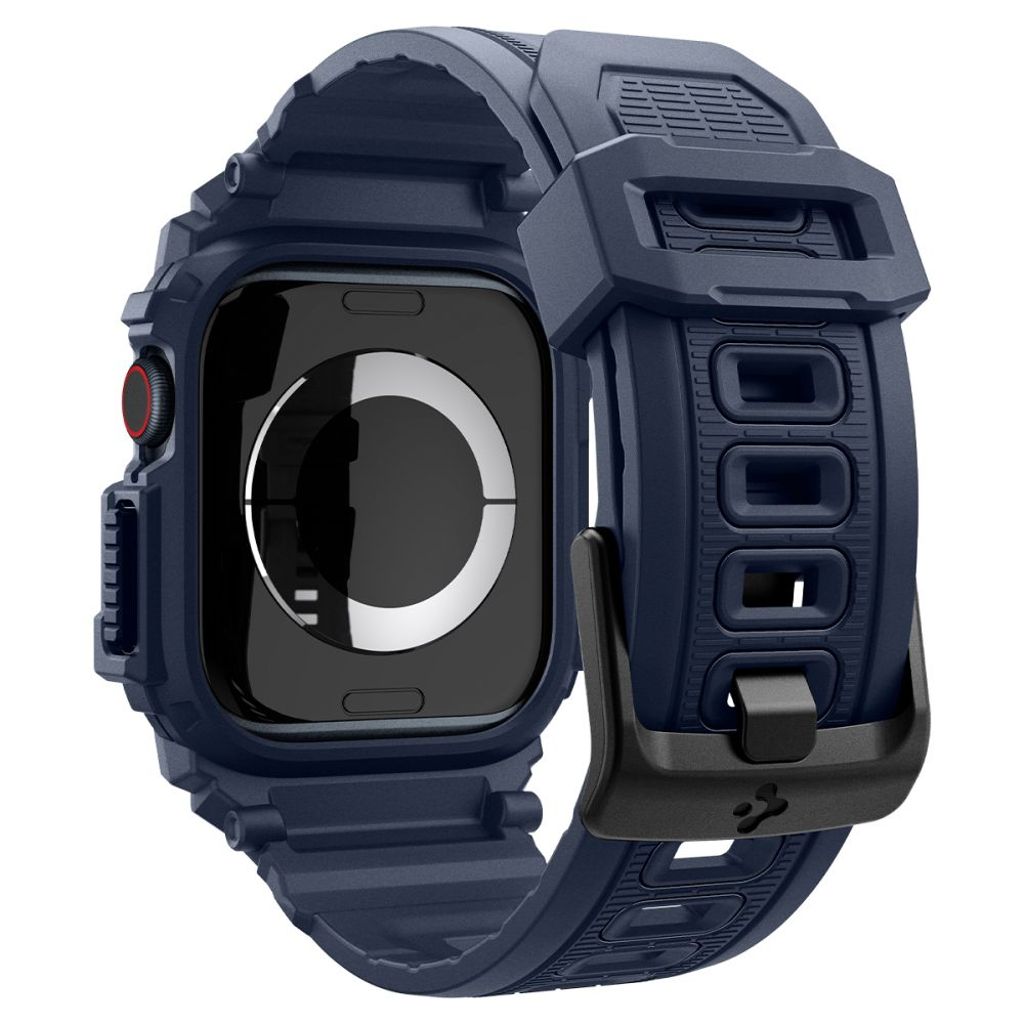 Spigen Rugged Armor Pro Klokkereim til Apple Watch 46 mm - Blå