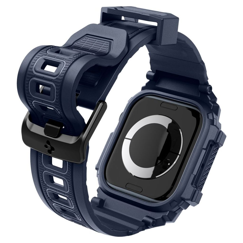 Spigen Rugged Armor Pro Klokkereim til Apple Watch 46 mm - Blå