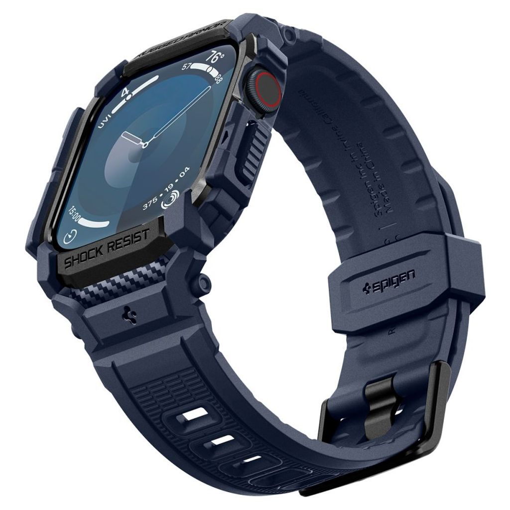 Spigen Rugged Armor Pro Klokkereim til Apple Watch 46 mm - Blå