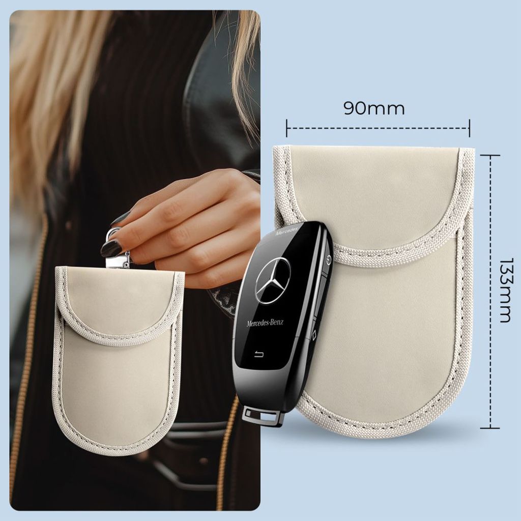 Tech-Protect KLR100 RFID-blockerande Nyckelfodral till Bilnyckel – Beige