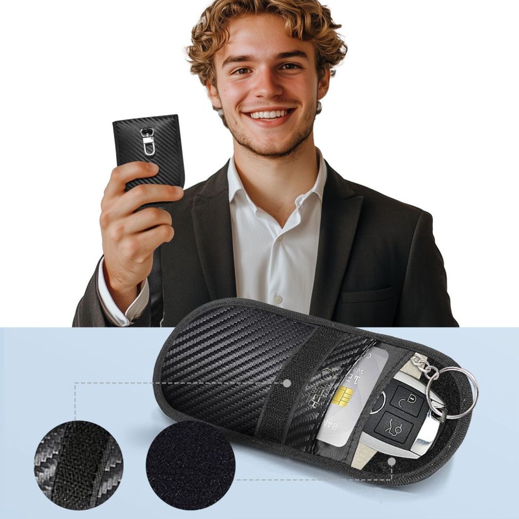 Tech-Protect KLR100 RFID Blocking Car Key Cover – Black