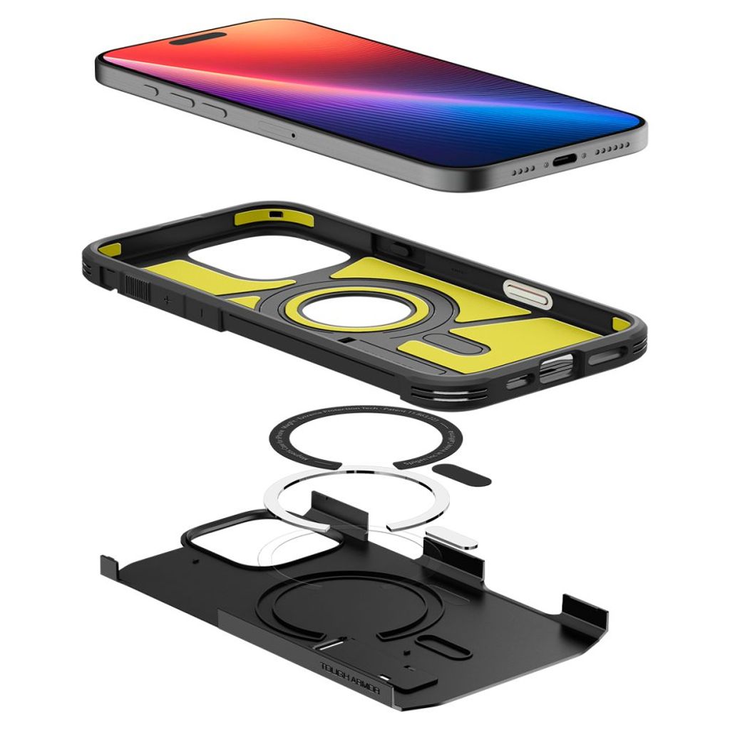 Spigen Tough Armor MagSafe Deksel til iPhone 16 Pro Max - Svart