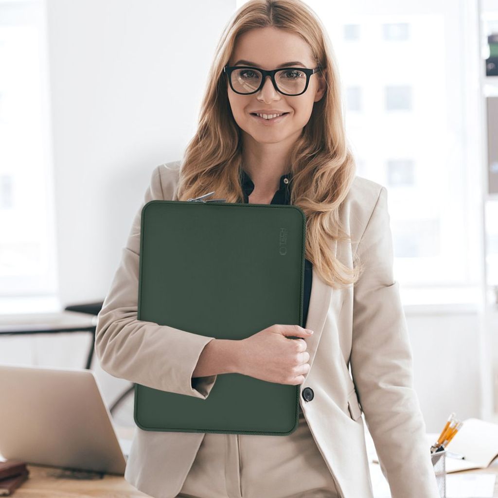 Tech-Protect Neoslim 13-14 laptopfodral – Grön