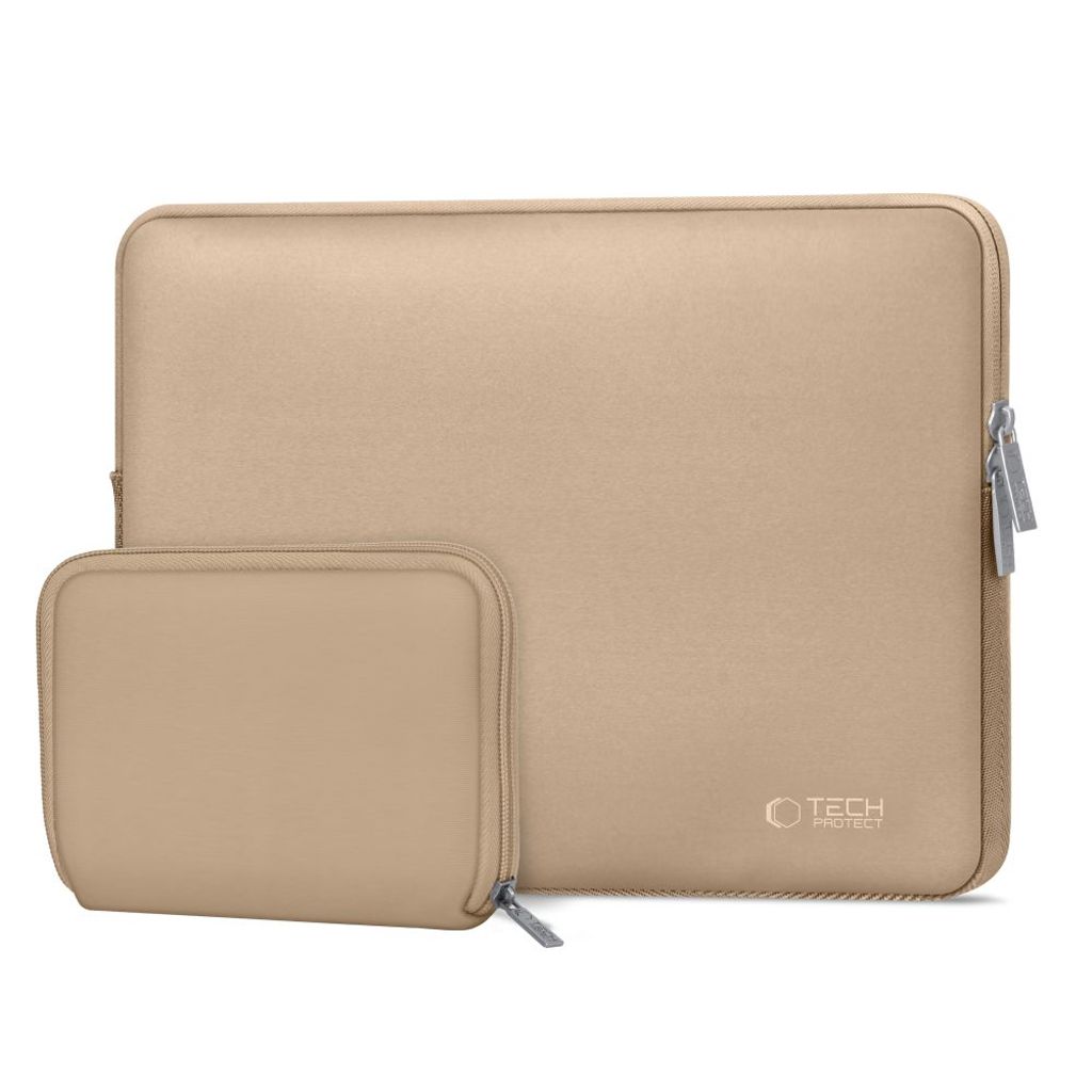 Tech-Protect Neoslim 15–16" kannettavan tietokoneen laukku – beige
