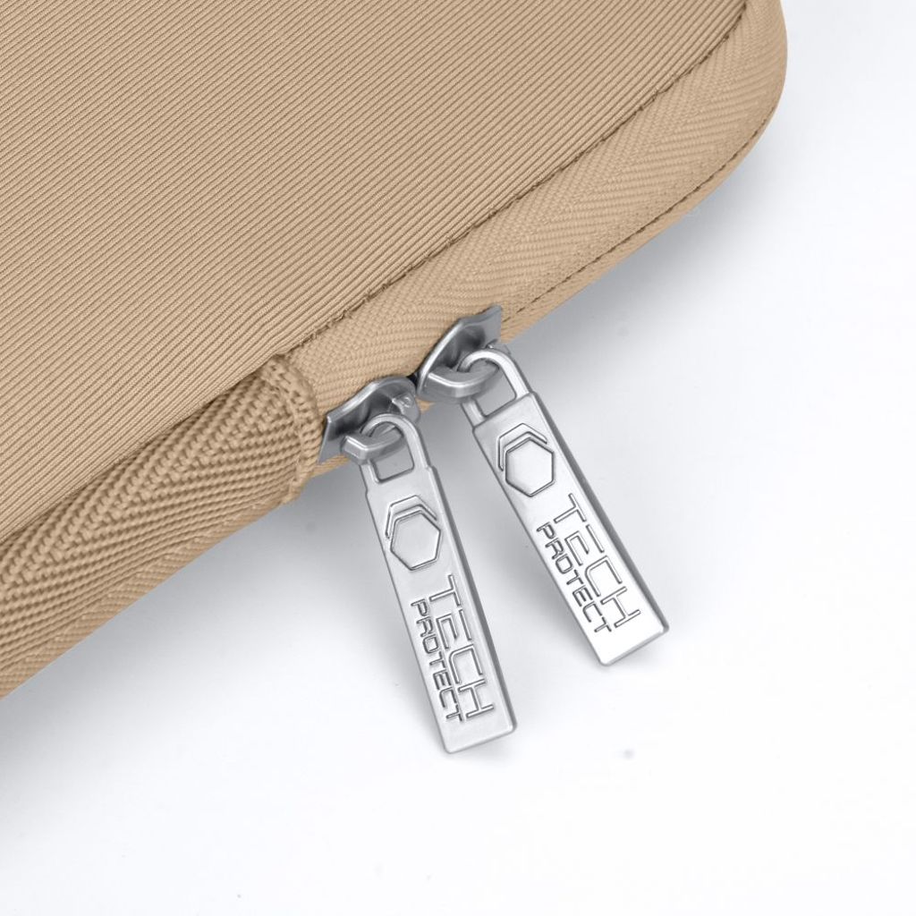 Tech-Protect Neoslim 15–16" kannettavan tietokoneen laukku – beige