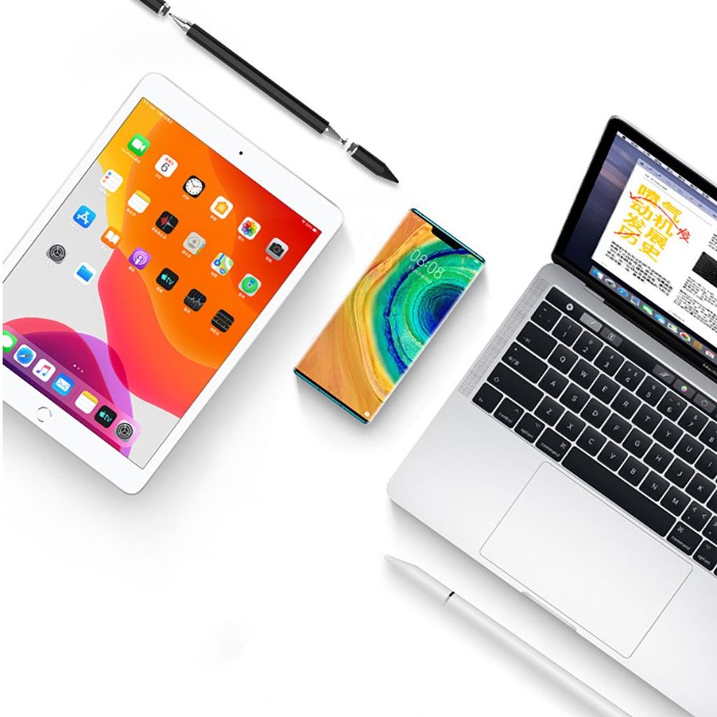 Tech-Protect USP200 Stylus kynä, 3 vaihtopäätä – Valkoinen