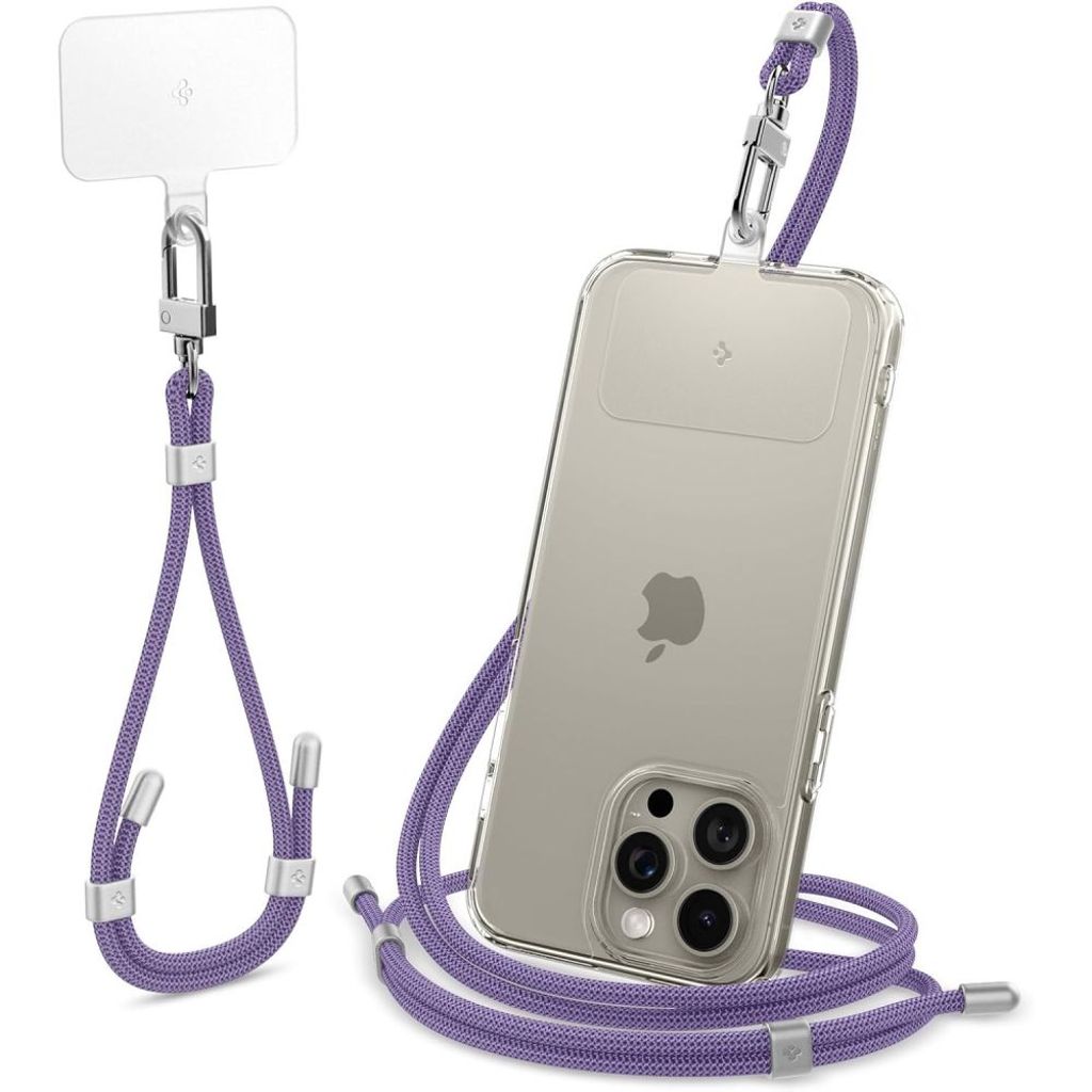 Spigen universal phone strap set crossbody and wrist – purple