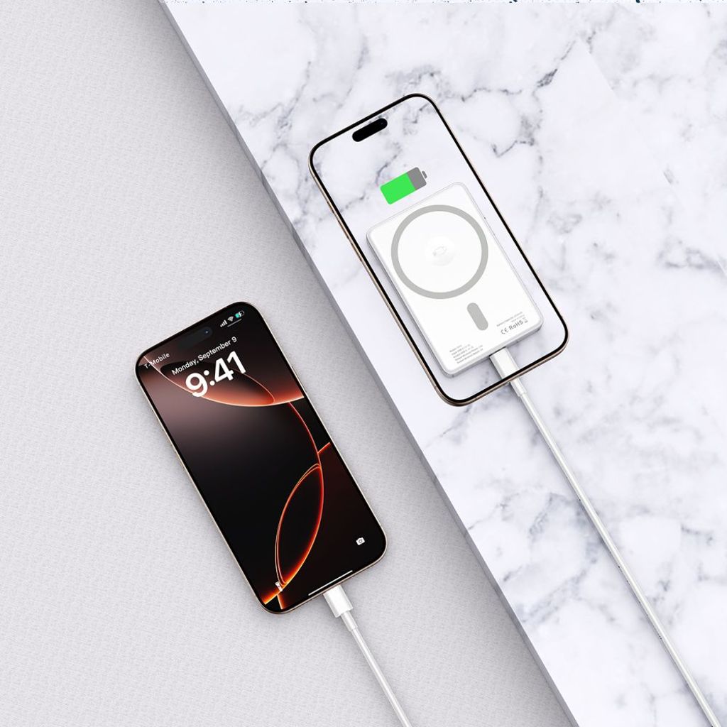 Powerbank Tech-Protect PB33 LifeMag MagSafe 5000mAh – sølv
