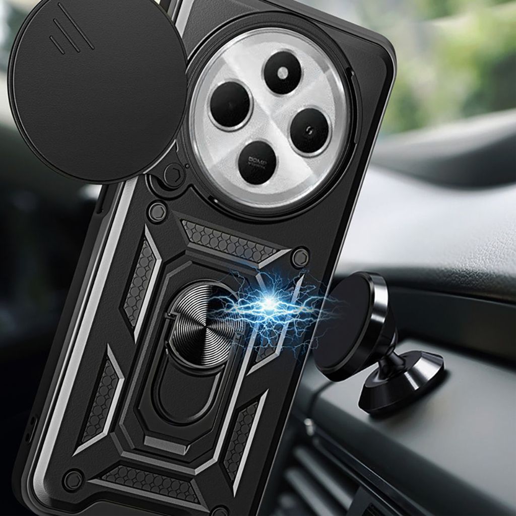 Tech-Protect CamShield Pro Skal till Xiaomi Redmi 14C / Poco C75 - Svart